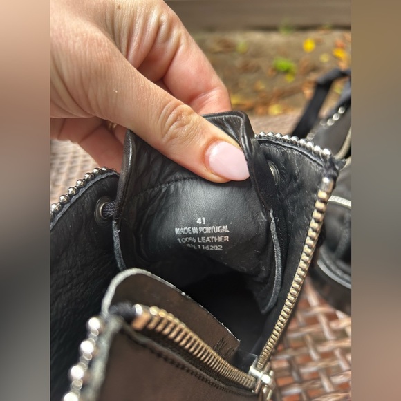 Zadig & Voltaire Black Ankle Boots with Silver Accents - Picture 10 of 16